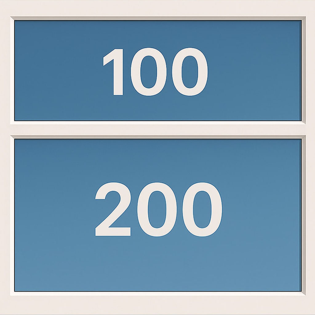 Вигляд вікна 100 200