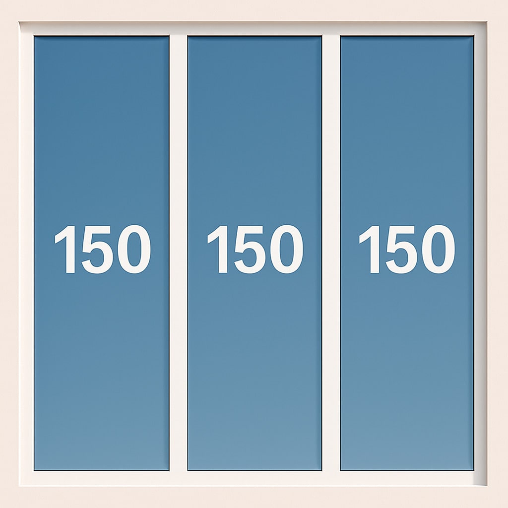 Вигляд вікна 150 150 150